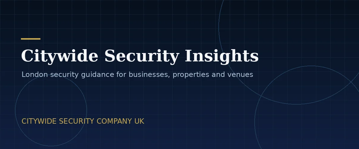 Security insight image for London and UK business protection