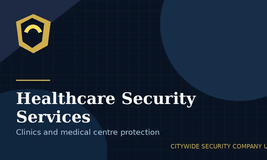 Security officer supporting visitor flow in a healthcare building