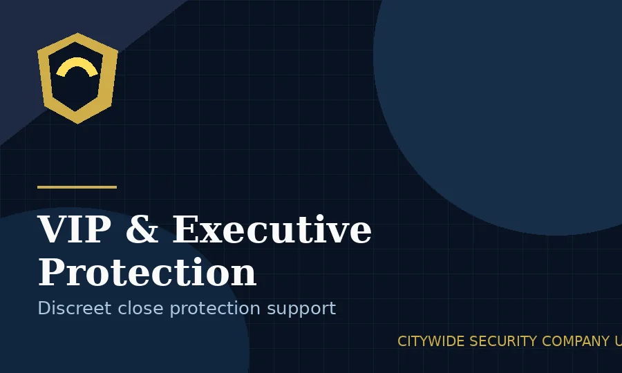 Close protection officer providing discreet executive security