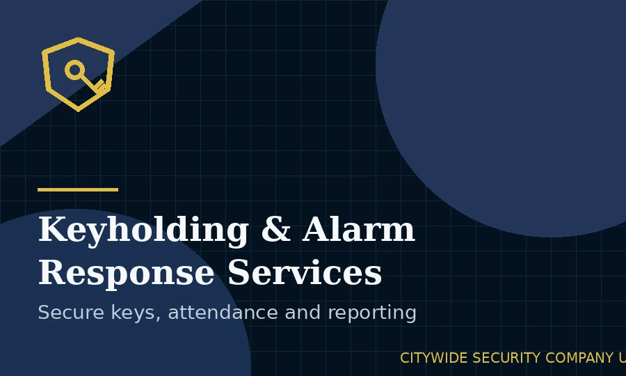 Security officer carrying out a professional keyholding and alarm response visit