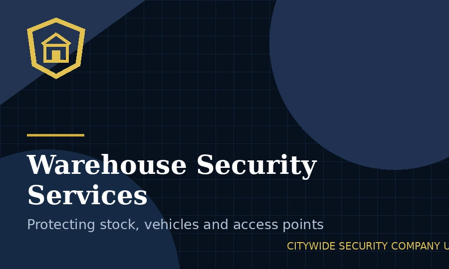 Warehouse security officer supporting gatehouse, vehicle and goods-in access control